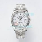 WF Factory Rolex Datejust II Jubilee Watch White Dial Fluted Bezel 41MM